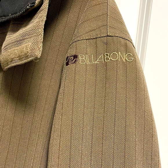 GUC Billabong Snowboard jacket Size L brown with black stripes - Picture 5 of 6